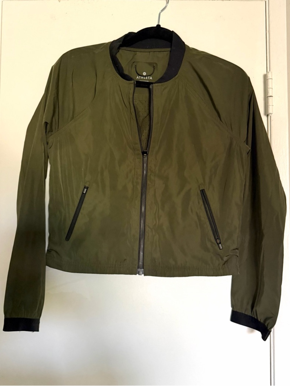 ATHLETA Green Bomber Jacket - Size XS